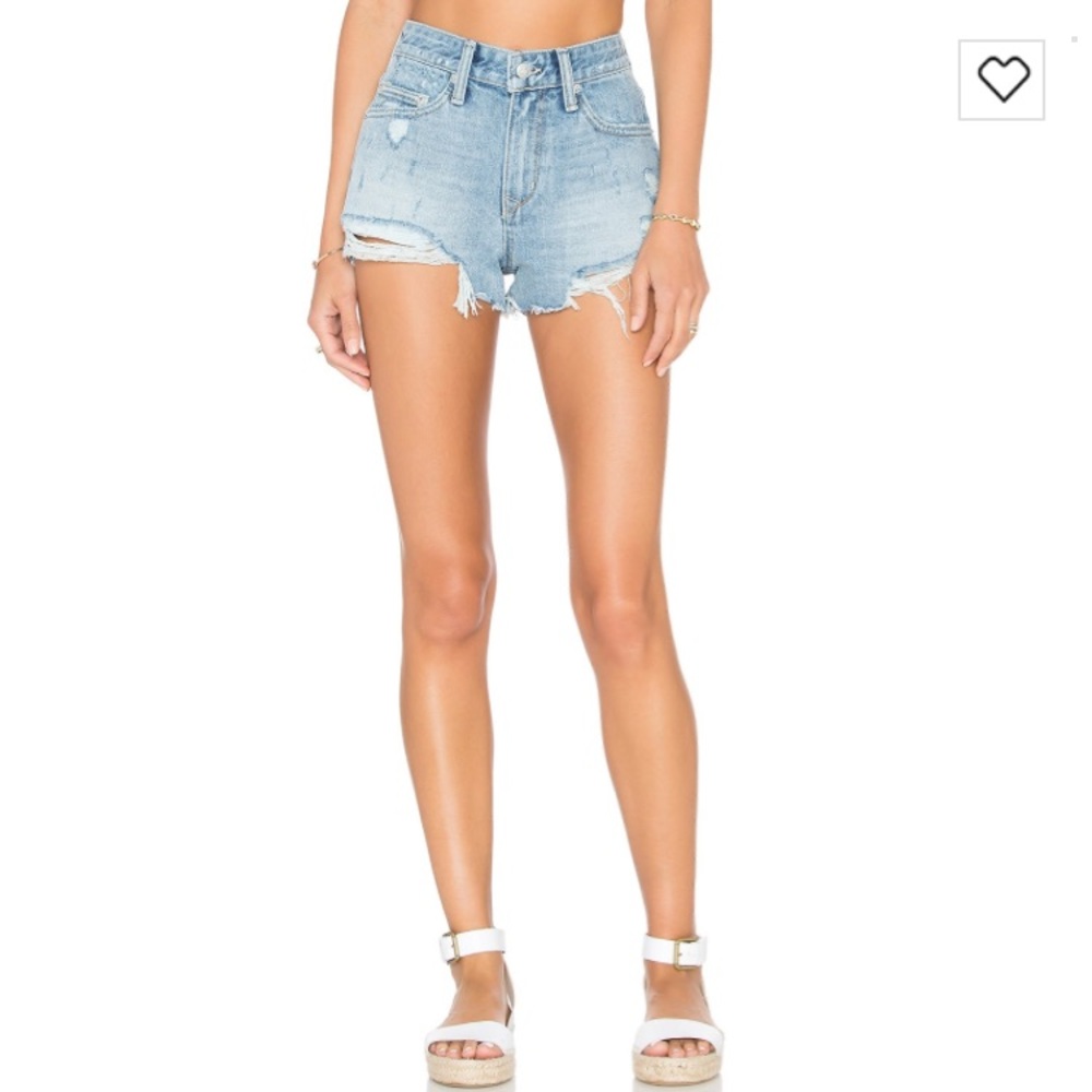 Lovers + Friends Jack Hi Rise Denim Shorts